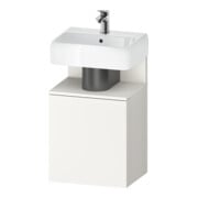 Duravit Meuble sous lavabo Qatego 44x35x64,5 cm, 1 porte, droite, blanc supermat