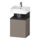 Duravit Meuble sous lavabo Qatego 44x35x64,5 cm, 1 porte, droite, graphite m/bas ma-1