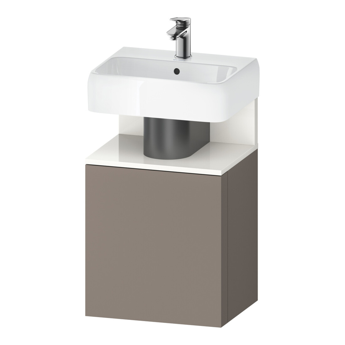 Duravit Meuble sous lavabo Qatego 44x35x64,5 cm, 1 porte, gauche, blanc mat hg/b