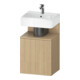 Duravit Meuble sous lavabo Qatego 44x35x64,5 cm, 1 porte, gauche, chêne naturel-1