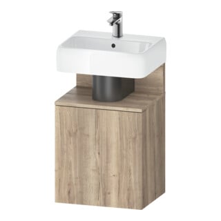 Duravit Meuble sous lavabo Qatego 44x35x64,5 cm, 1 porte, porte à gauche, marbré œuf