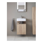 Duravit Meuble sous lavabo Qatego 44x35x64,5 cm, 1 porte, porte à gauche, marbré œuf-2