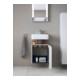 Duravit Meuble sous-lavabo Qatego 44x35x64,5 cm, 1 porte, porte à gauche, marbre œuf/blanc mat-5