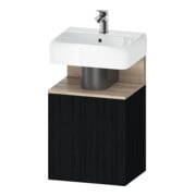 Duravit Meuble sous-lavabo Qatego 44x35x64,5 cm, 1 porte, porte droite, Ei Marmo/Ei noir-1