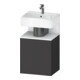 Duravit Meuble sous-lavabo Qatego 44x35x64,5 cm, 1 porte, porte gauche, blanc avec poignée Grap-1