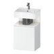 Duravit Meuble sous-lavabo Qatego 44x35x64,5 cm, 1 porte, porte gauche, blanc brillant/blanc mat-1