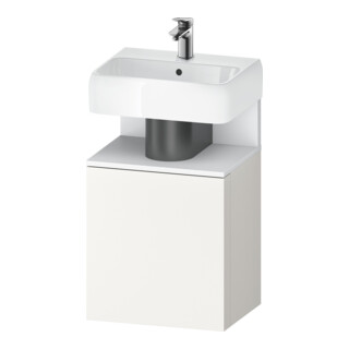Duravit Meuble sous-lavabo Qatego 44x35x64,5 cm, 1 porte, porte gauche, blanc mat/blanc mat