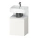 Duravit Meuble sous-lavabo Qatego 44x35x64,5 cm, 1 porte, porte gauche, blanc mat/blanc mat-1