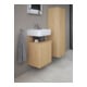 Duravit Meuble sous-lavabo Qatego 44x35x64,5 cm, 1 porte, T. droite, chêne naturel