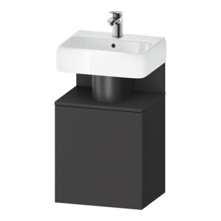Duravit Meuble sous-lavabo Qatego 44x35x64,5 cm, 1 porte, T. droite, graphite mat