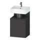 Duravit Meuble sous-lavabo Qatego 44x35x64,5 cm, 1 porte, T. droite, graphite mat-1