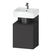 Duravit Meuble sous-lavabo Qatego 44x35x64,5 cm, 1 porte, T. droite, graphite mat