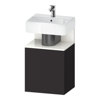 Duravit Meuble sous-lavabo Qatego 44x35x64,5 cm, 1 porte, T droite, gris mat