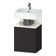 Duravit Meuble sous-lavabo Qatego 44x35x64,5 cm, 1 porte, T droite, gris mat-1