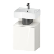 Duravit Meuble sous-lavabo Qatego 44x35x64,5 cm, 1 porte, T. gauche, blanc brillant
