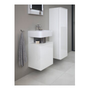 Duravit Meuble sous-lavabo Qatego 44x35x64,5 cm, 1 porte, T. gauche, blanc brillant-2