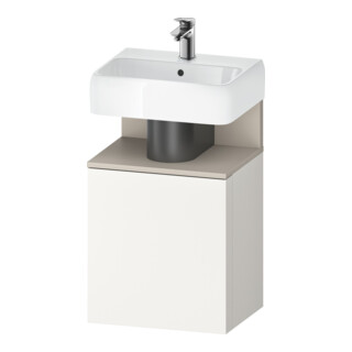 Duravit Meuble sous lavabo Qatego 44x35x64,5 cm, 1 porte, Tau mat/We mat
