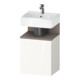 Duravit Meuble sous lavabo Qatego 44x35x64,5 cm, 1 tiroir, bas mat/blanc brillant-1