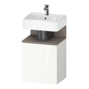 Duravit Meuble sous lavabo Qatego 44x35x64,5 cm, 1 tiroir, bas mat/blanc brillant-1