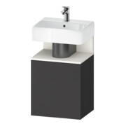 Duravit Meuble sous-lavabo Qatego 44x35x64,5 cm, 1 tiroir, blanc mat/Gris mat