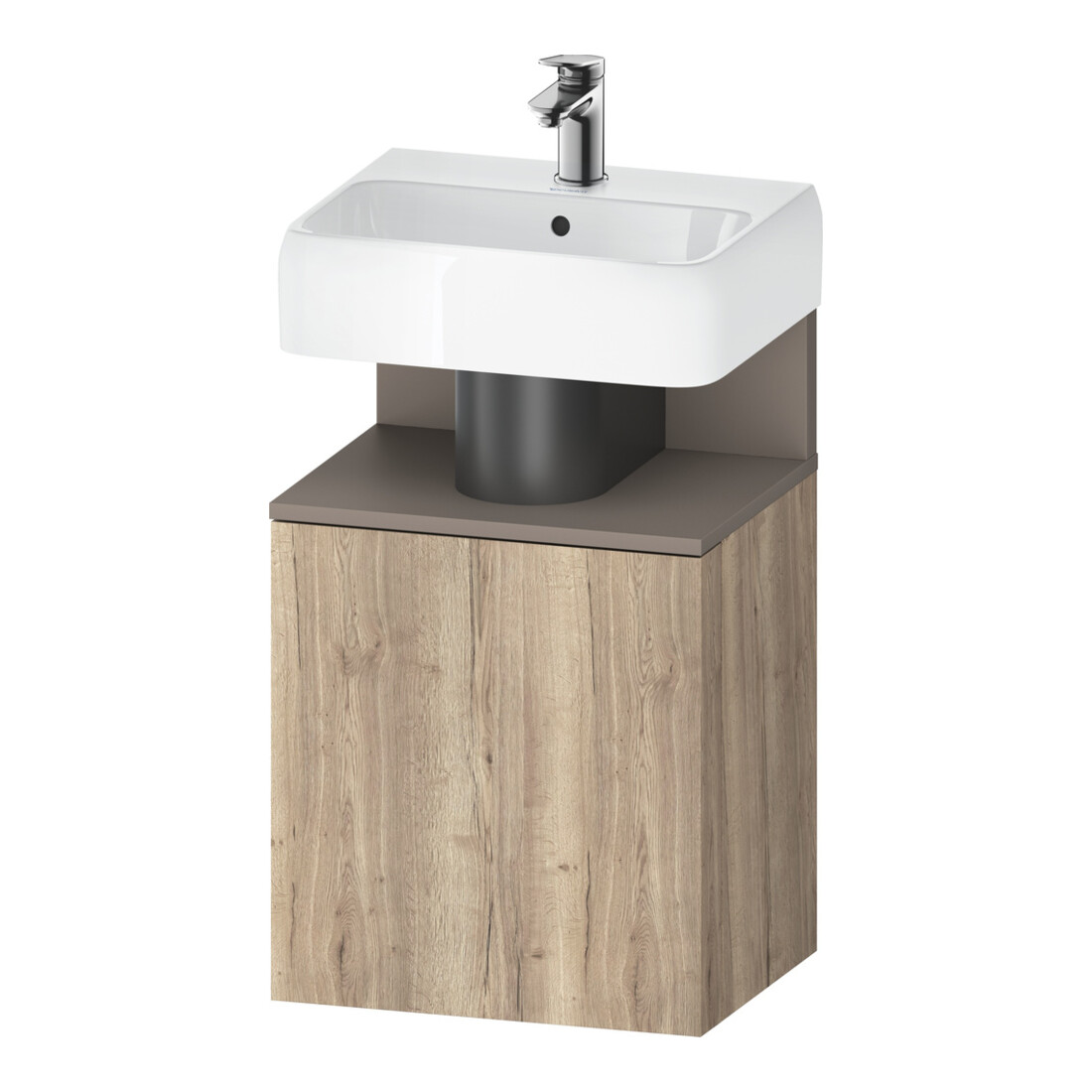 Duravit Meuble sous-lavabo Qatego 44x35x64,5 cm, 1 tiroir, chêne marbre