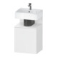Duravit Meuble sous lavabo Qatego 44x35x64,5 cm, 1 tiroir, droite, blanc mat-1