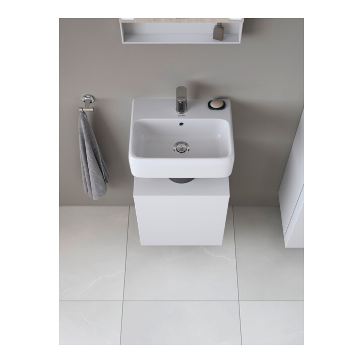 Duravit Meuble sous lavabo Qatego 44x35x64,5 cm, 1 tiroir, droite, blanc mat