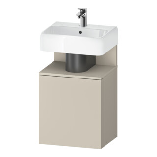 Duravit Meuble sous lavabo Qatego 44x35x64,5 cm, 1 tiroir, gauche, Tau supermat