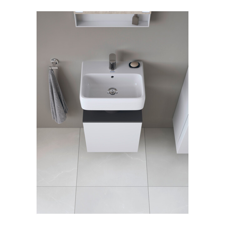 Duravit Meuble sous lavabo Qatego 44x35x64,5 cm, 1 tiroir, graph mat/we ma