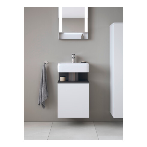 Duravit Meuble sous lavabo Qatego 44x35x64,5 cm, 1 tiroir, graph mat/we ma