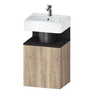 Duravit Meuble sous lavabo Qatego 44x35x64,5 cm, 1 tiroir, gris m/E marbre