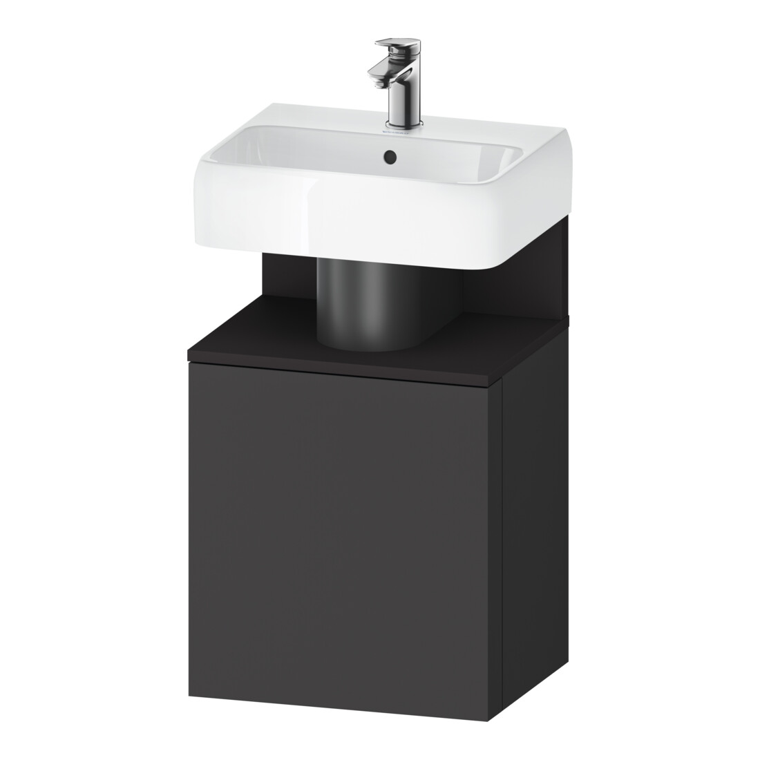Duravit Meuble sous lavabo Qatego 44x35x64,5 cm, 1 tiroir, gris mat
