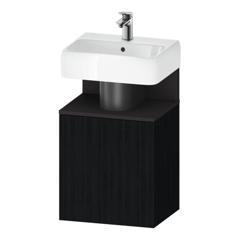 Duravit Meuble sous lavabo Qatego 44x35x64,5 cm, 1 tiroir, gris/mat/noir