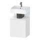 Duravit Meuble sous lavabo Qatego 44x35x64,5 cm, 1 tiroir, porte gauche, blanc mat-1
