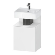 Duravit Meuble sous lavabo Qatego 44x35x64,5 cm, 1 tiroir, porte gauche, blanc mat