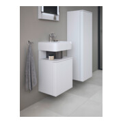 Duravit Meuble sous lavabo Qatego 44x35x64,5 cm, 1 tiroir, porte gauche, blanc mat-4