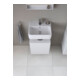 Duravit Meuble sous lavabo Qatego 44x35x64,5 cm, 1 tiroir, porte gauche, blanc mat
