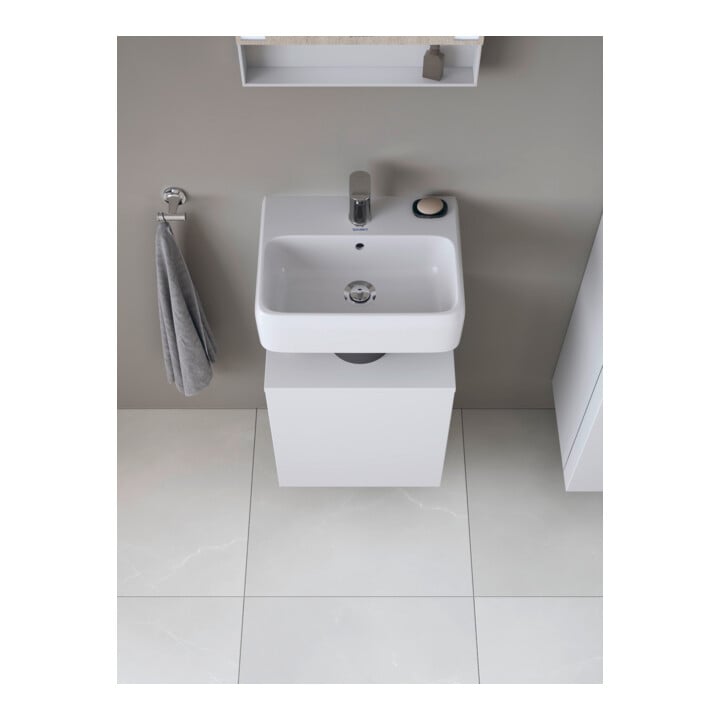 Duravit Meuble sous lavabo Qatego 44x35x64,5 cm, 1 tiroir, porte gauche, blanc mat