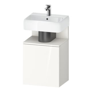 Duravit Meuble sous-lavabo Qatego 44x35x64,5 cm, 1 tiroir, T dr, blanc mat/blanc brillant