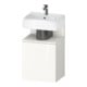 Duravit Meuble sous-lavabo Qatego 44x35x64,5 cm, 1 tiroir, T dr, blanc mat/blanc brillant-1
