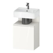 Duravit Meuble sous-lavabo Qatego 44x35x64,5 cm, 1 tiroir, T dr, blanc mat/blanc brillant