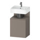 Duravit Meuble sous lavabo Qatego 44x35x64,5 cm, 1 tiroir, T. droite, Basalte mat-1