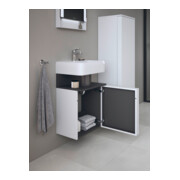 Duravit Meuble sous-lavabo Qatego 44x35x64,5 cm, 1 tiroir, T droite, graphite mat/we ma-5