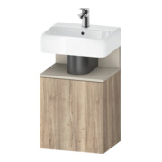 Duravit Meuble sous-lavabo Qatego 44x35x64,5 cm, 1 tiroir, T droite, T milieu/Ém. marbre-1