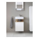 Duravit Meuble sous-lavabo Qatego 44x35x64,5 cm, 1 tiroir, T gauche, Ei naturel/blanc brillant