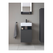 Duravit Meuble sous-lavabo Qatego 44x35x64,5 cm, 1 tiroir, T. gauche, graphite mat-4
