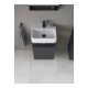 Duravit Meuble sous-lavabo Qatego 44x35x64,5 cm, 1 tiroir, T. gauche, graphite mat