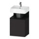 Duravit Meuble sous lavabo Qatego 44x35x64,5 cm, 1 tiroir, T l, E noir/gris mat-1