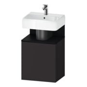 Duravit Meuble sous lavabo Qatego 44x35x64,5 cm, 1 tiroir, T l, E noir/gris mat