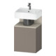 Duravit Meuble sous lavabo Qatego 44x35x64,5 cm, 1 tiroir, T l, T mat/Basalte ma-1